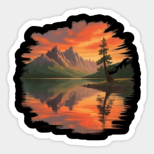 Silent Reflection Sticker